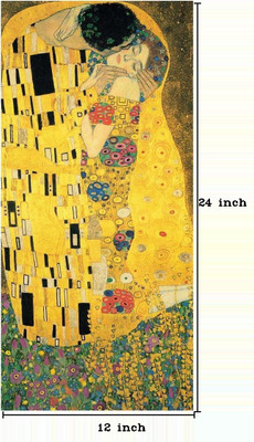 55% OFF on Gustav Klimt - The Kiss - 1907 Paper Print(24 inch X 12 inch, Rolled)