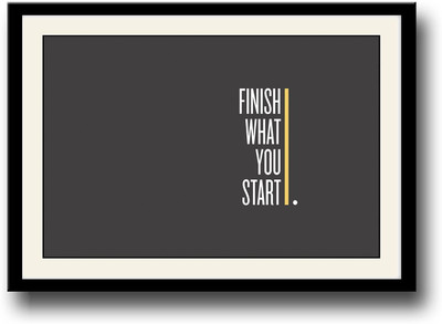 

Finish what you start AFP0236 Fine Art Print(10 inch X 14 inch, Framed)