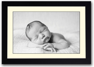 

Baby B&W Cute Fine Art Print(14 inch X 20 inch, Framed)