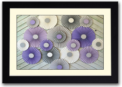 

Abstract Colorful Circles On Floor Fine Art Print(14 inch X 20 inch, Framed)