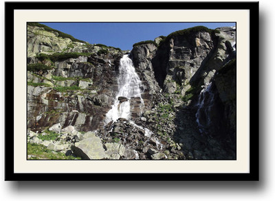 

Waterfall in Rocky Mountains Fine Art Print(10 inch X 14 inch, Framed)