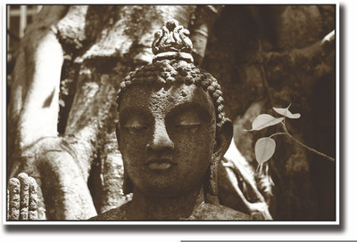 

Posterhouzz Old Buddha statue Fine Art Print(12 inch X 18 inch, Rolled)