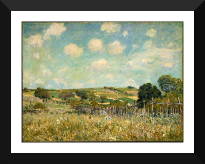 

Tallenge Old Masters Collection - Meadow by Alfred Sisley - Premium Quality A3 Size Framed Poster Paper Print(17 inch X 12 inch, Framed)