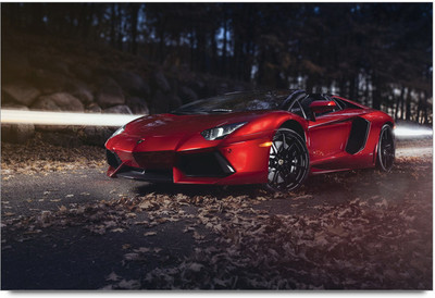 58% OFF on Fast Red Car Poster Paper Print(12 inch X 18 inch)