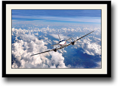 

Aeroplane in sky Fine Art Print(10 inch X 14 inch, Framed)