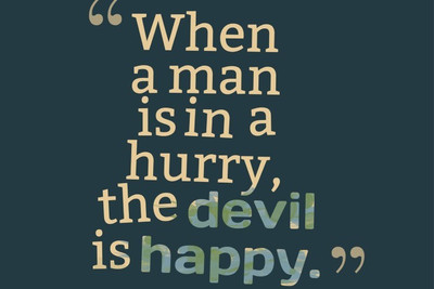 

Posterhouzz Hurry The Devil Poster Fine Art Print(12 inch X 18 inch, Rolled)