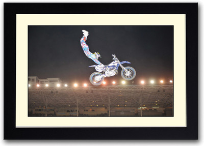 

Bike Stunt Fine Art Print(14 inch X 20 inch, Framed)