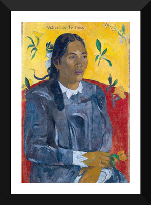 

Tallenge Modern Masters Collection - Tahitian Woman with a Flower by Paul Gauguin - Premium Quality A3 Size Framed Poster Paper Print(17 inch X 12 inch, Framed)