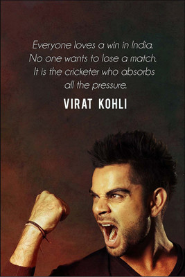 

Vprint Virat kholi Wall Poster Sports ,(12X18) Paper Print(18 inch X 12 inch, Rolled)