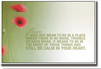 

Posterhouzz Peace meaning quote Fine Art Print(12 inch X 18 inch, Rolled)