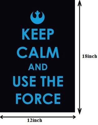 

Keep Calm and Use the Force Paper Print(18 inch X 12 inch, Rolled)