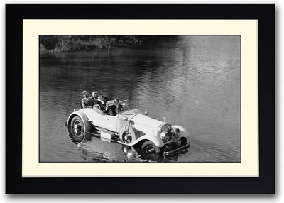 

Vintage Car In Water Fine Art Print(14 inch X 20 inch, Framed)