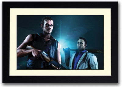 

Armed Men Animated Fine Art Print(14 inch X 20 inch, Framed)