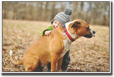 

Baby with Dog Fine Art Print(12 inch X 18 inch, Rolled)