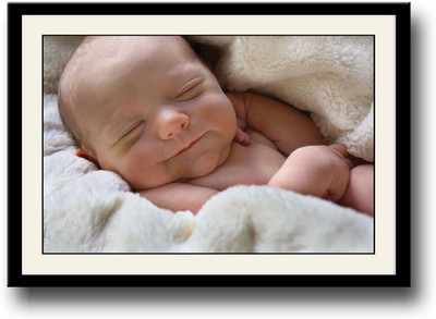 

Cute newborn smiling Fine Art Print(10 inch X 14 inch, Framed)