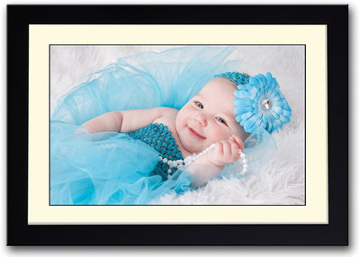 

Blue Baby Looking Like Doll Fine Art Print(14 inch X 20 inch, Framed)