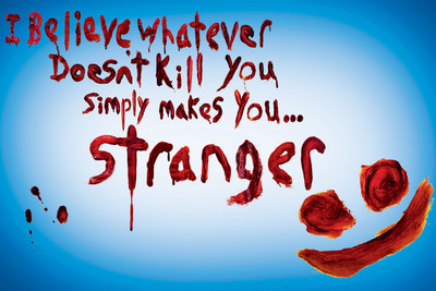 

JOKER STRANGER QUOTE 12X18 INCHES Fine Art Print(12 inch X 18 inch)