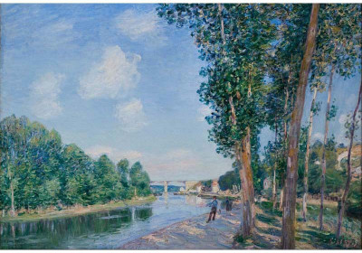 

Old Masters Collection - Saint-Mammès. June Sunshine by Alfred Sisley - Medium Size Ready To Frame Rolled Digital Art Print On Photographic Paper(27 inch X 18 inch, Rolled)