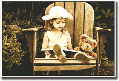 

Girl on the chair with a book Fine Art Print(12 inch X 18 inch, Rolled)