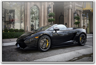 

Black Gallardo supercar Paper Print(12 inch X 18 inch)