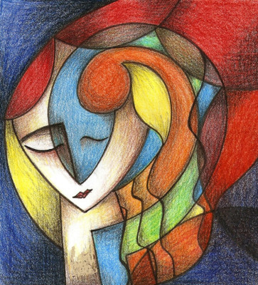 

Abstract Painting Canvas Art(16 inch X 16 inch)