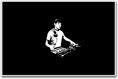 

DJ playing Music Paper Print(12 inch X 18 inch)