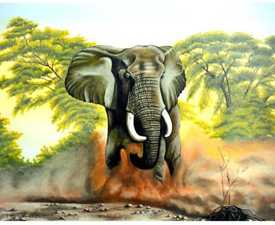 

Tallenge - Elephant Crazyness - A3 Size Premium Quality Rolled Poster Paper Print(16.5 inch X 11.7 inch, Rolled)