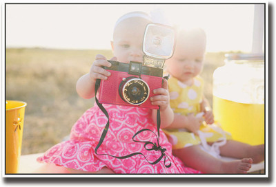 

Baby with pink camera Fine Art Print(12 inch X 18 inch, Rolled)