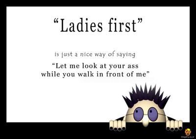

Bheja Fry Poster Ladies First (29.7 cm x 42 cm) Paper Print(11.69 inch X 16.53 inch, Rolled)