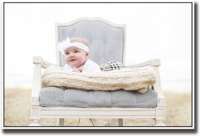 

Cute baby on chair Fine Art Print(12 inch X 18 inch, Rolled)
