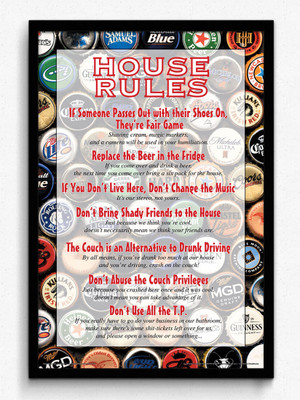 bCreative HOUSE RULEZ (Officially Licensed) Framed Paper Print(19 inch X 13 inch) bCreative HOUSE RULEZ (Officially Licensed) Framed Paper Print(19 inch X 13 inch)