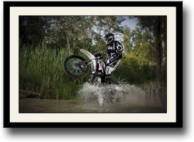 

Derbi Senda Xtreme Bike Fine Art Print(10 inch X 14 inch, Framed)