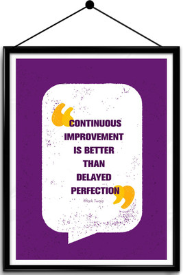 

Motivational quote framed posters Paper Print(26.5 inch X 23.7 inch, Framed)