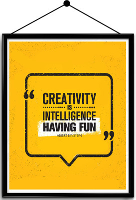 

Motivational quote framed posters Paper Print(16.5 inch X 13.7 inch, Framed)