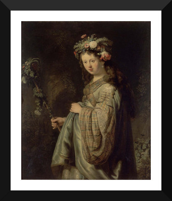 

Tallenge Old Masters Collection - Flora by Rembrandt - Premium Quality A3 Size Framed Poster Paper Print(17 inch X 12 inch, Framed)