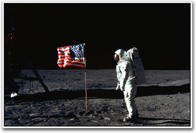 

Astronaut on Moon Paper Print(12 inch X 18 inch)