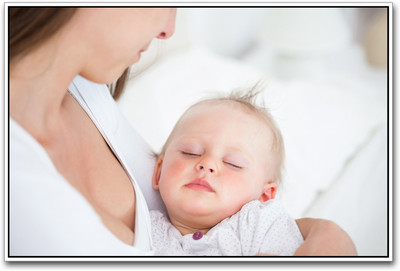 Cute Baby with Mother Photographic Paper(12 inch X 18 inch)