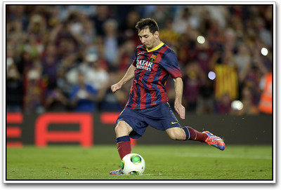

Lionel Messi Football Photographic Paper(12 inch X 18 inch)