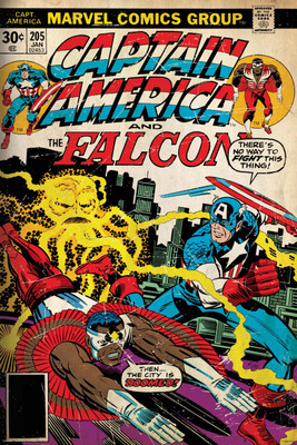 

Captain America - City Doomed poster (Officially Licensed) Paper Print(36 inch X 24 inch, Rolled)