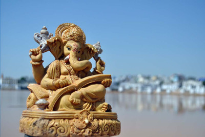 

Divine Ganesh Blessings Paper Print(12 inch X 18 inch, Rolled)