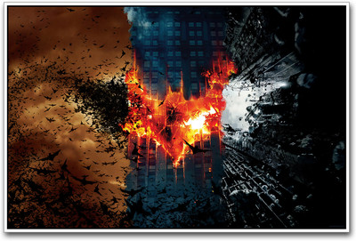 

Burning Batman Paper Print(12 inch X 18 inch)