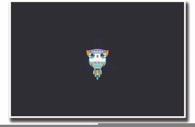 

Posterhouzz Colourful Owl in Blue background Fine Art Print(12 inch X 18 inch, Rolled)