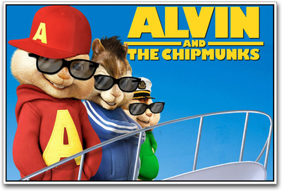 

Alvin and the Chipmunks cartoon Paper Print(12 inch X 18 inch)