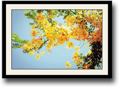 

Bright yellow flowers Fine Art Print(10 inch X 14 inch, Framed)