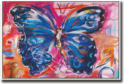 

Blue artistic Butterfly Fine Art Print(12 inch X 18 inch, Rolled)