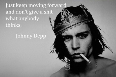 

Oshi - Jhonny Depp Motivational Quote Paper Print(12 inch X 18 inch, Stretched)