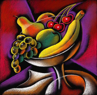 

Art For Kitchen - Fruit Market On Canvas - Medium Size Rolled Digital Art Print On Photographic Paper(18 inch X 18 inch, Rolled)