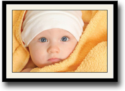 

Cute baby with Blue eyes AFP0601 Fine Art Print(10 inch X 14 inch, Framed)