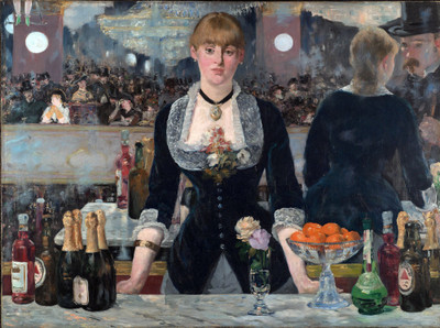 

A Bar At The Folies-Bergère - Medium Size Ready To Frame Rolled Digital Art Print On Photographic Paper(24 inch X 18 inch, Rolled)