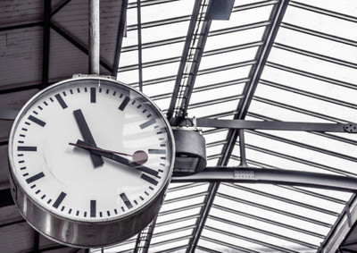 Railway Clock PP-05-S-65 Paper Print(12 inch X 17 inch, Rolled) available at flipkart for Rs.169